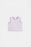 Stripe Terry Singlet  Bright Lavender  hi-res