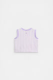 Stripe Terry Singlet  Bright Lavender  hi-res