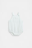 Stripe Pocket Romper  Glacier Blue  hi-res