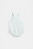 Stripe Pocket Romper  Glacier Blue  hi-res