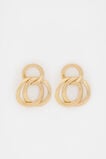 Large Links Drop Earring  Gold  hi-res