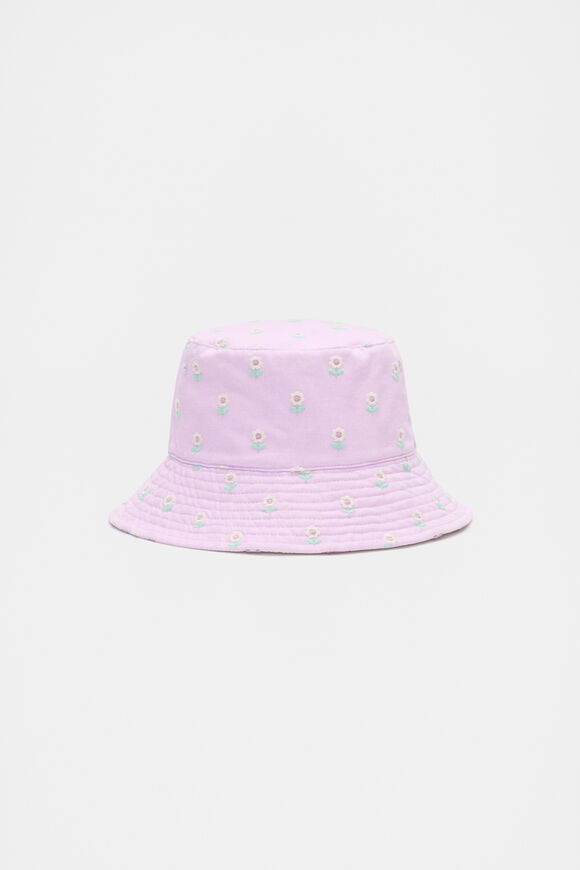 Floral Bucket Hat  Soft Lilac  hi-res