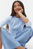 Button Up Rib Tee  Blue Jay  hi-res