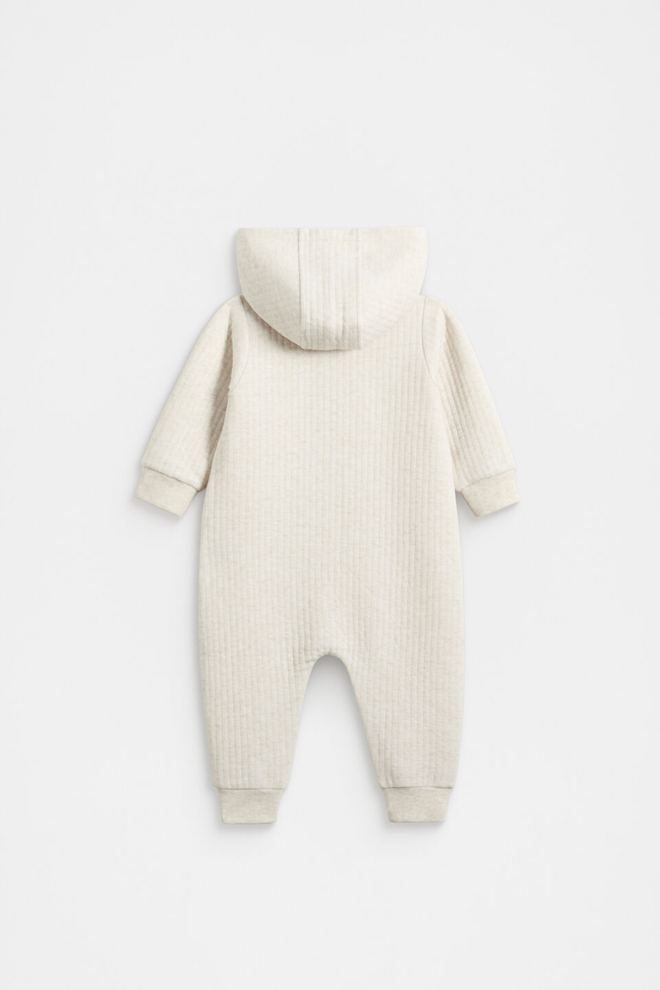 Quilted Logo Coverall  Snow Marle