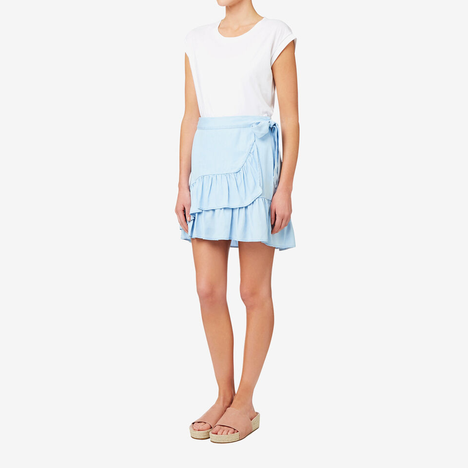 Tencel Frill Skirt  