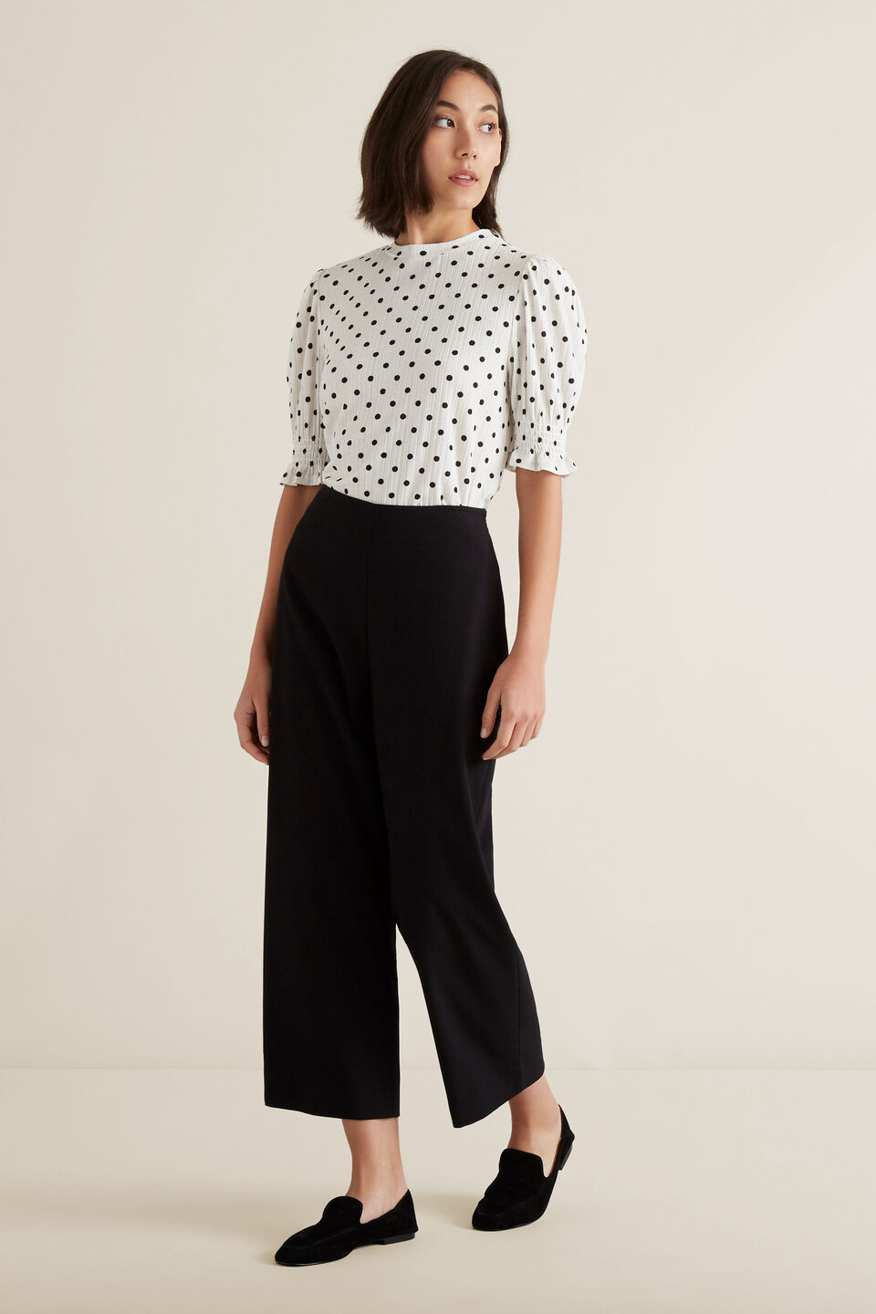 Shirred Sleeve Top  