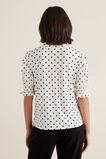 Shirred Sleeve Top    hi-res