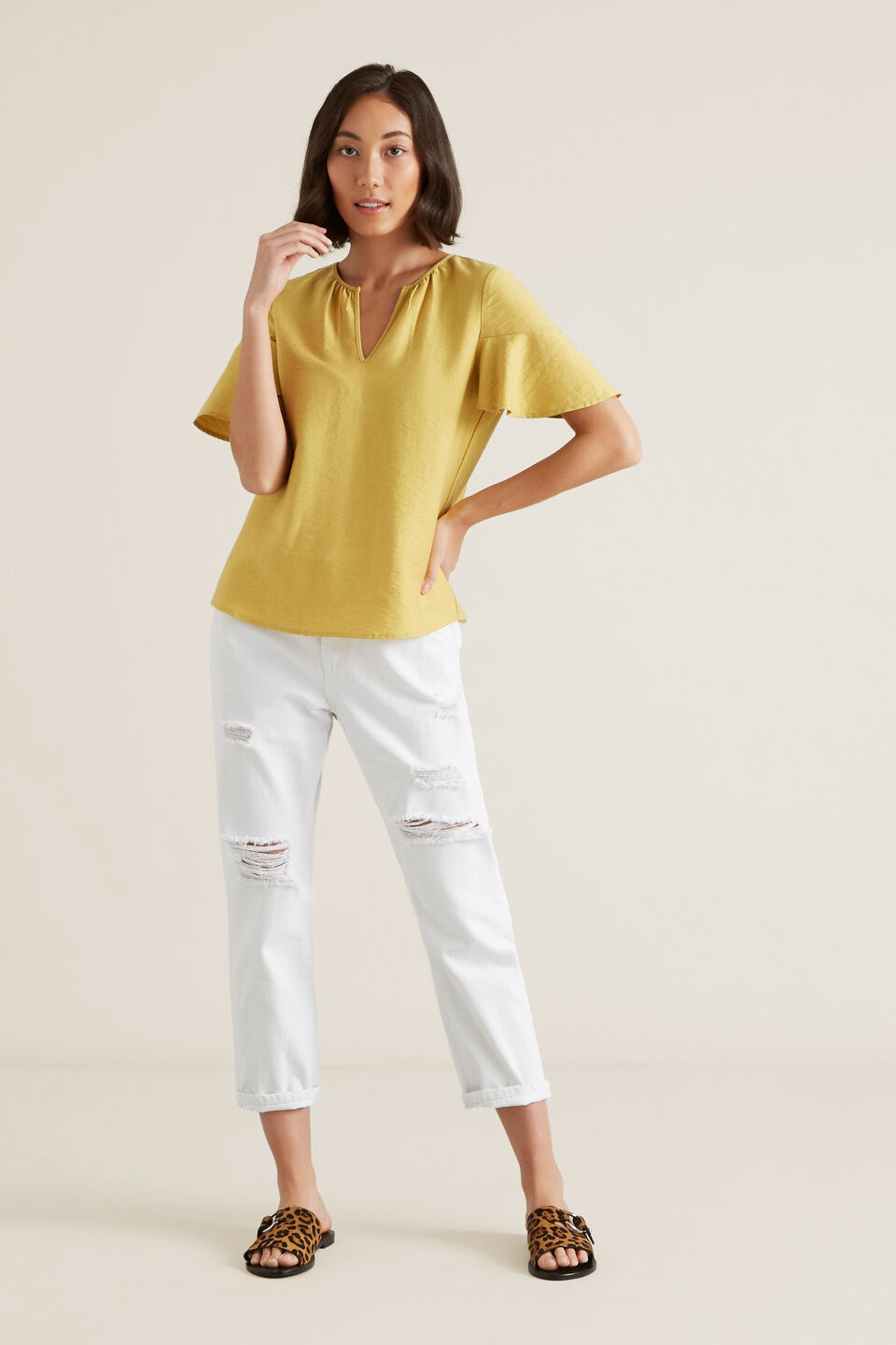 Flutter Sleeve Blouse  
