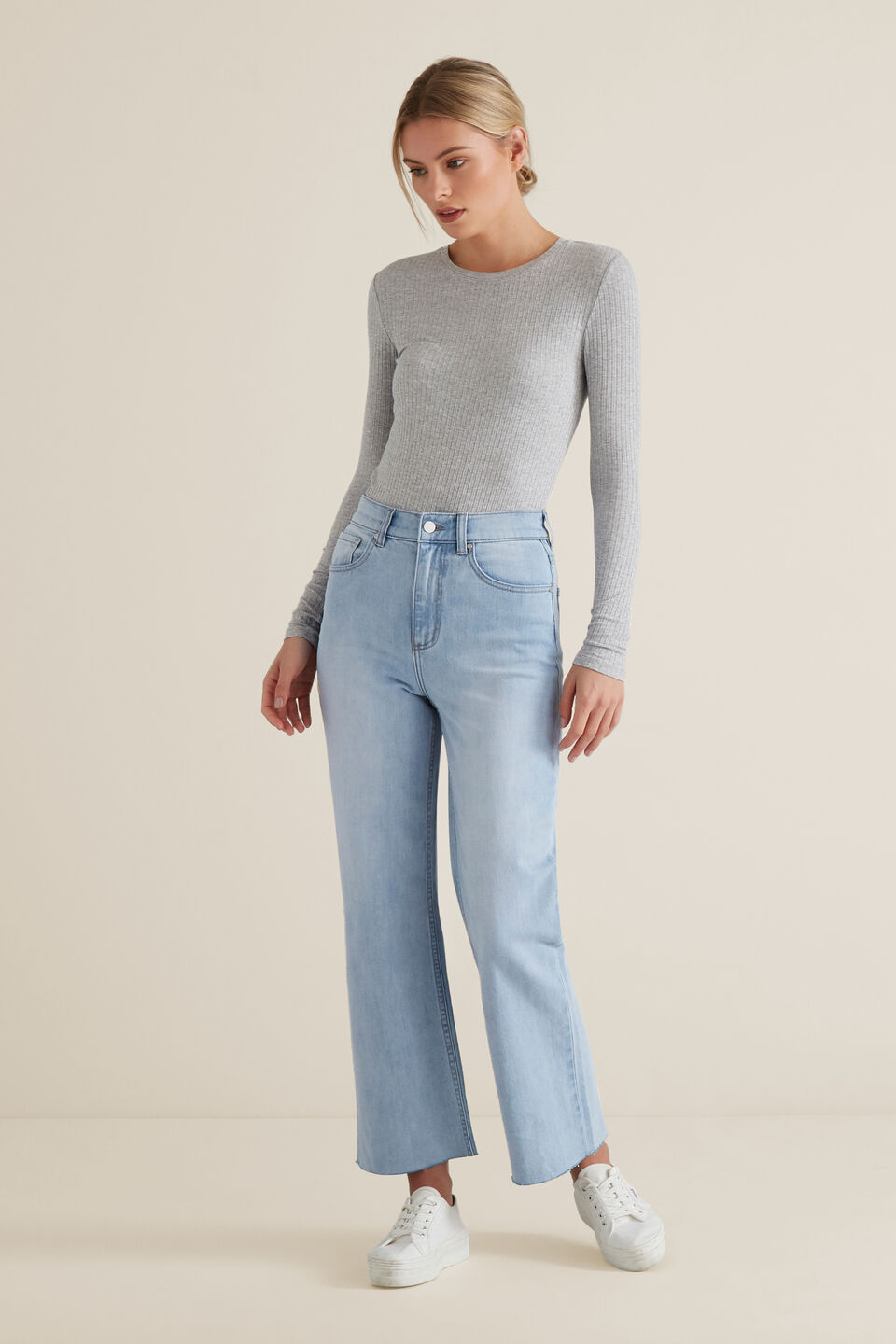 Long Sleeve Rib Top  
