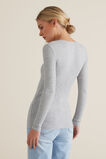Long Sleeve Rib Top    hi-res