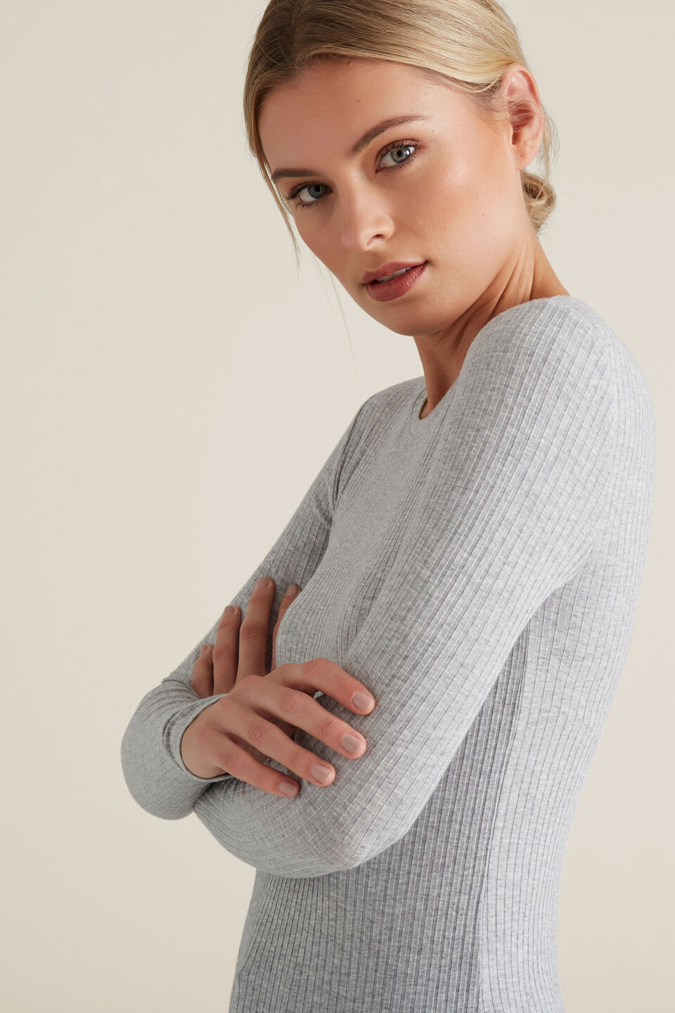 Long Sleeve Rib Top  