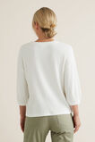 Blouson Sleeve Rib Top    hi-res