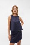 Core Linen Shell Top  Midnight Sky  hi-res