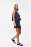 Core Linen Shell Top  Midnight Sky  hi-res