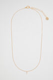 Gold Initial Necklace  T  hi-res