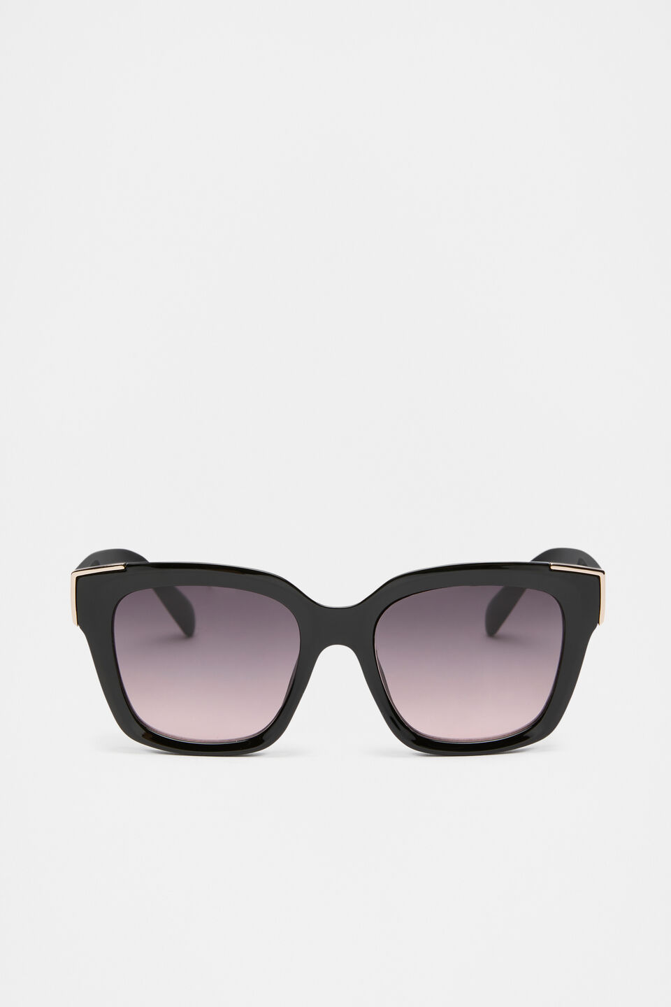 Meredith D Frame Sunglasses  Black