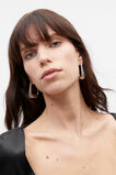 Large Rectangular Hoop  Silver  hi-res