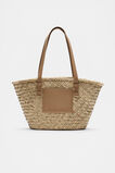 Seed Straw Basket Tote  Natural  hi-res