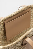 Seed Straw Basket Tote  Natural  hi-res
