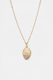 Pave Organic Pendant  Gold  hi-res