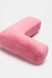 Raspberry Velvet Initial Cushion  L  hi-res