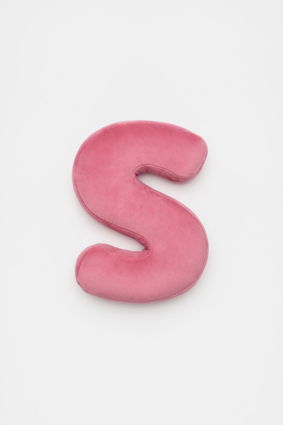 Raspberry Velvet Initial Cushion  S