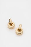 Round Drop Hoop  Gold  hi-res