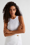 Waffle Logo Tank  Whisper White  hi-res