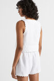 Linen Scallop Shell Top  Whisper White  hi-res