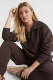 Core Heritage Half Zip Sweat  Dark Espresso  hi-res
