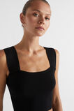 Crepe Knit Bodice  Black  hi-res