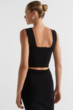 Crepe Knit Bodice  Black  hi-res