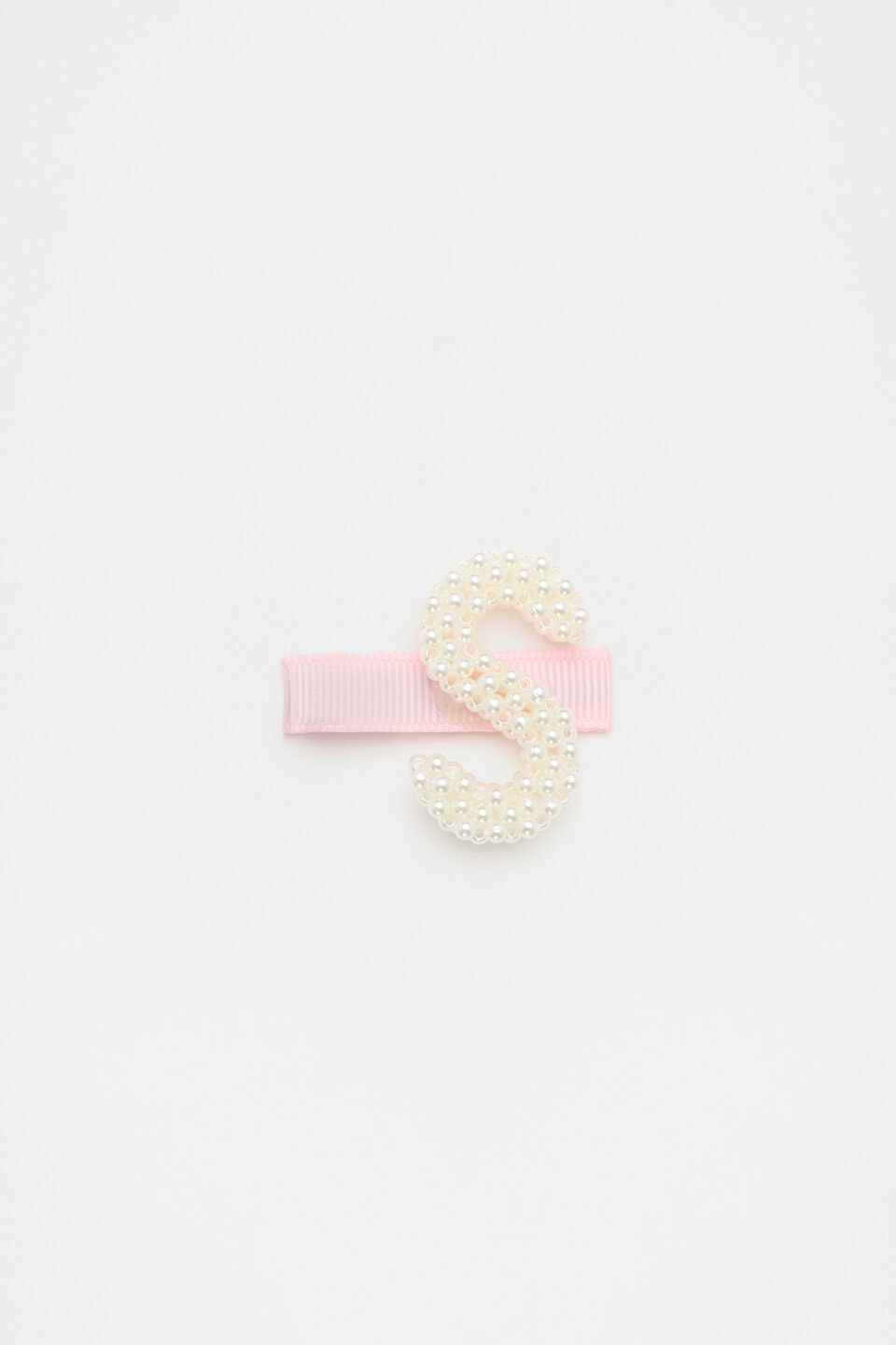 Initial Pearl Duck Clip  S