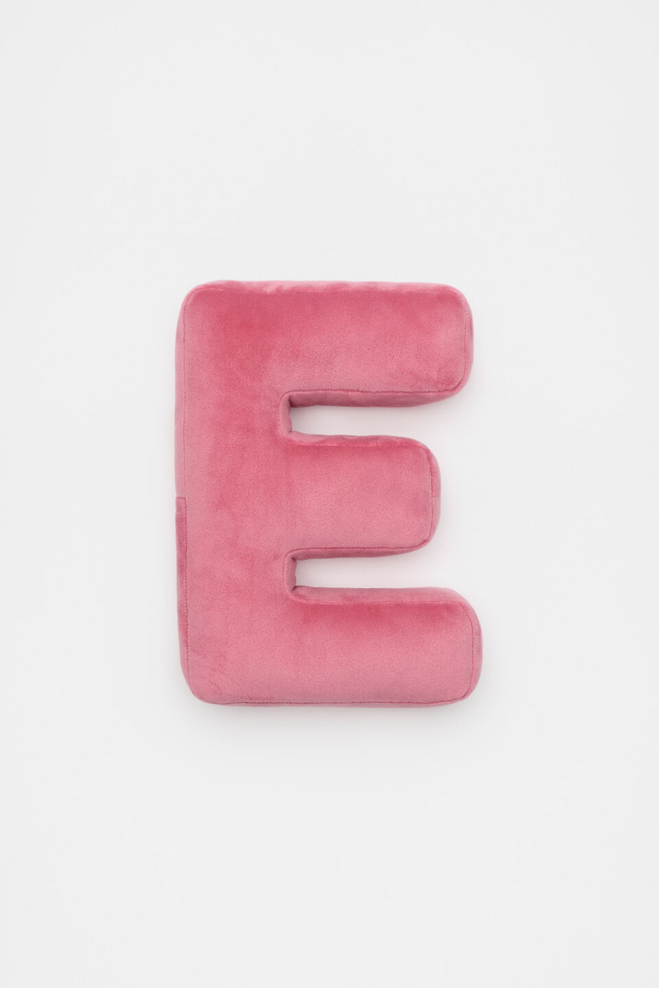 Raspberry Velvet Initial Cushion  E