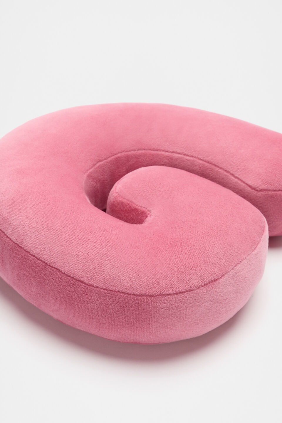 Raspberry Velvet Initial Cushion  G