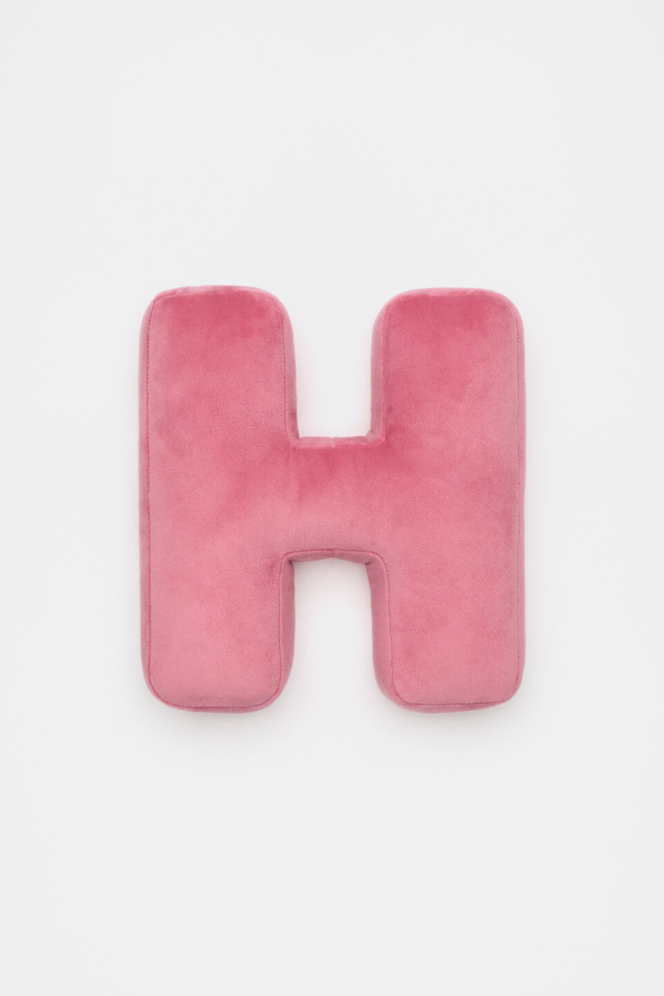 Raspberry Velvet Initial Cushion  H