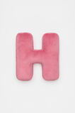 Raspberry Velvet Initial Cushion  H  hi-res