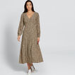 V-Neck Animal Dress    hi-res