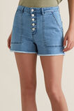 Button Through Denim Short    hi-res