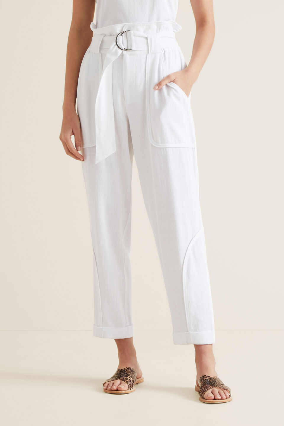 High Waist D-Ring Pant  