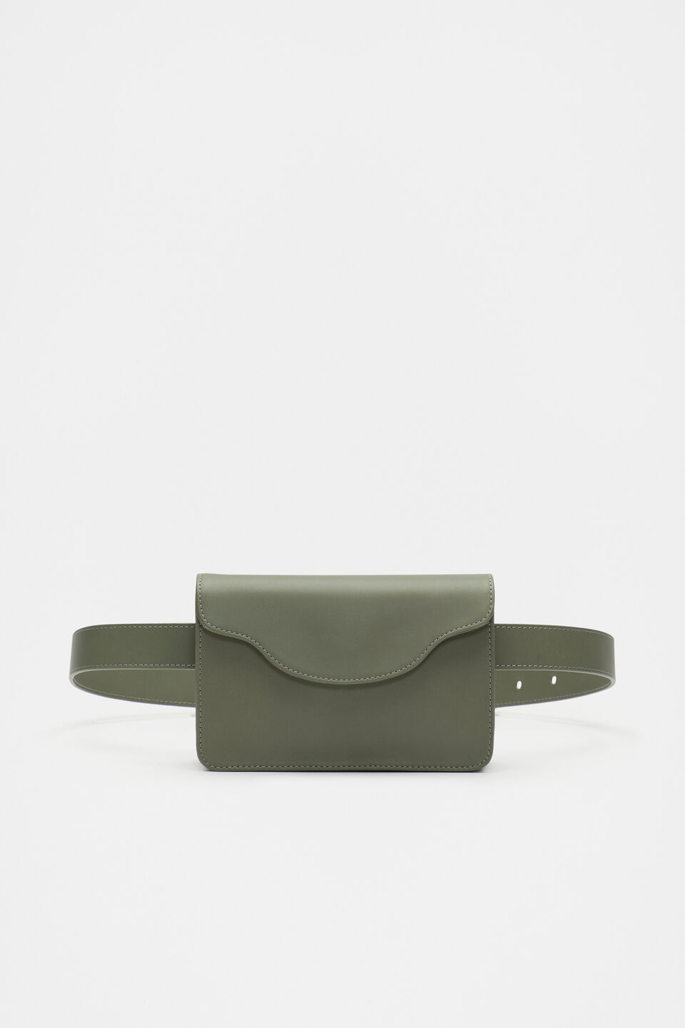 Leather Belt Bag  Martini
