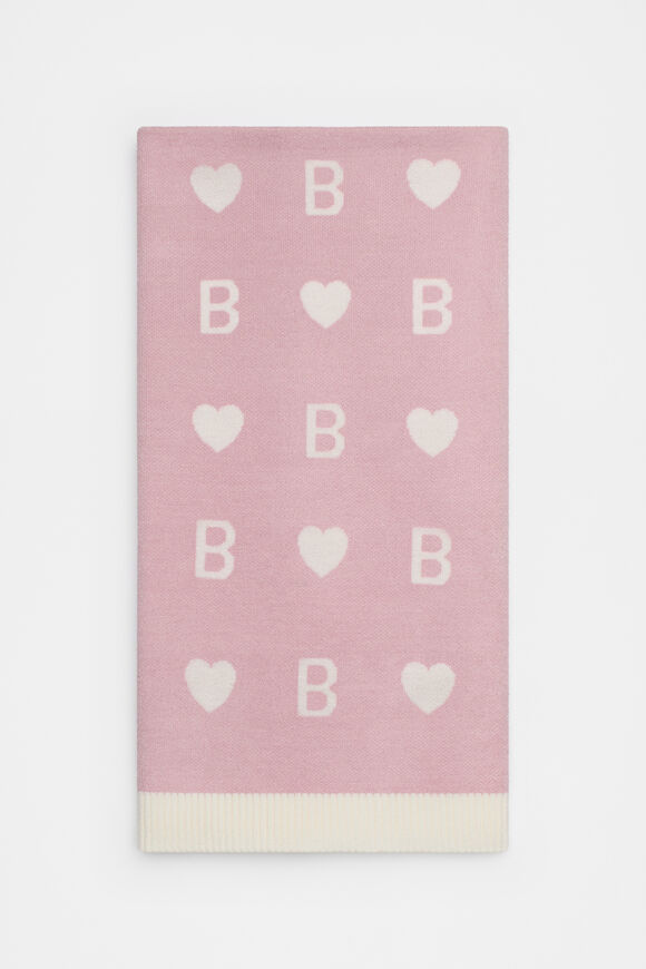 Heart Initial Blanket  B  hi-res