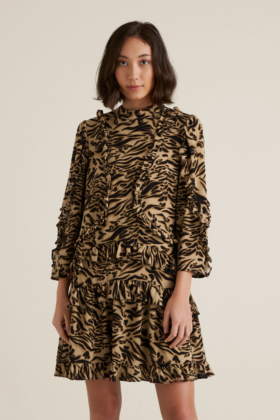 Frill Animal Dress  