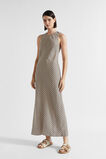 Linen Geo Midi Dress  Champagne Geo  hi-res