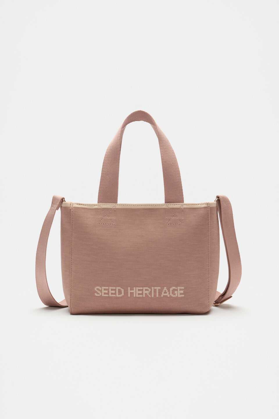 Knit Logo Mini Tote  Amaretto