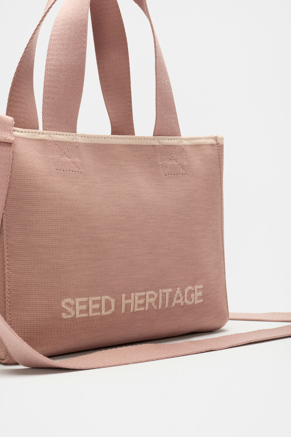 Knit Logo Mini Tote  Amaretto