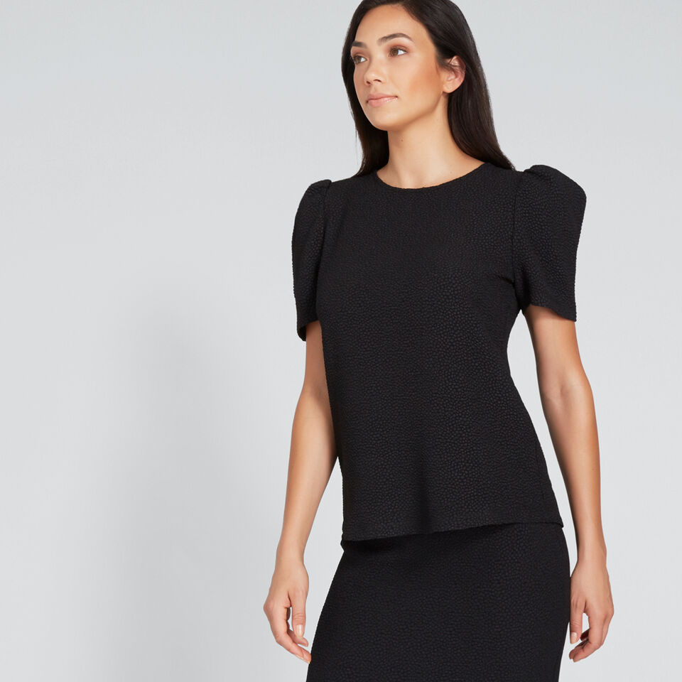 Animal Jacquard Top  