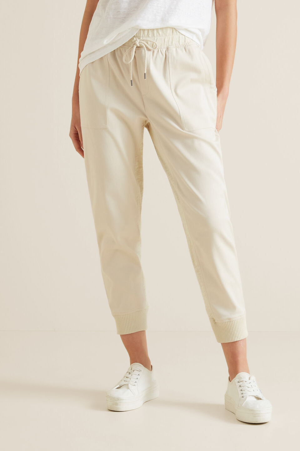 Contrast Rib Pant  