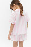 Stripe Scallop Pyjama  Candy Pink  hi-res