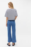 Boxy Boat Neck Tee  Midnight Sky Stripe  hi-res